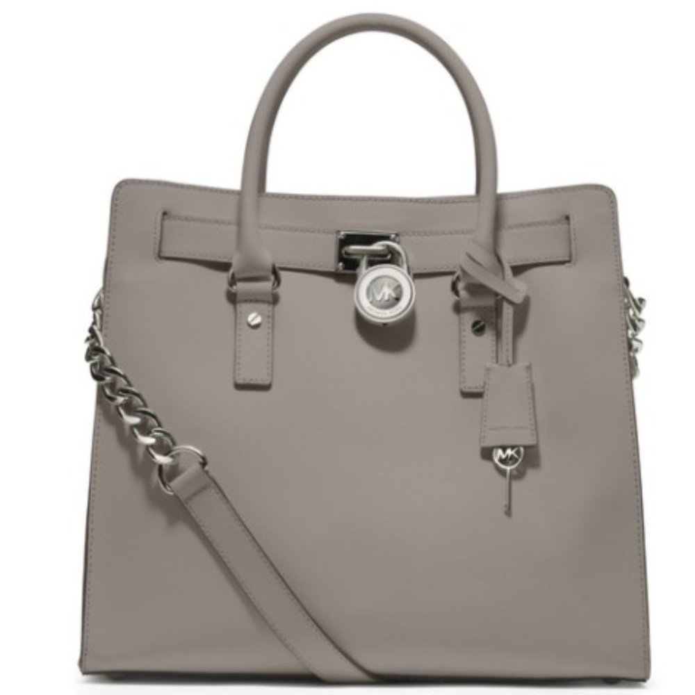 EUC Michael Kors Large Saffiano Leather Hamilton Shoulder Bag